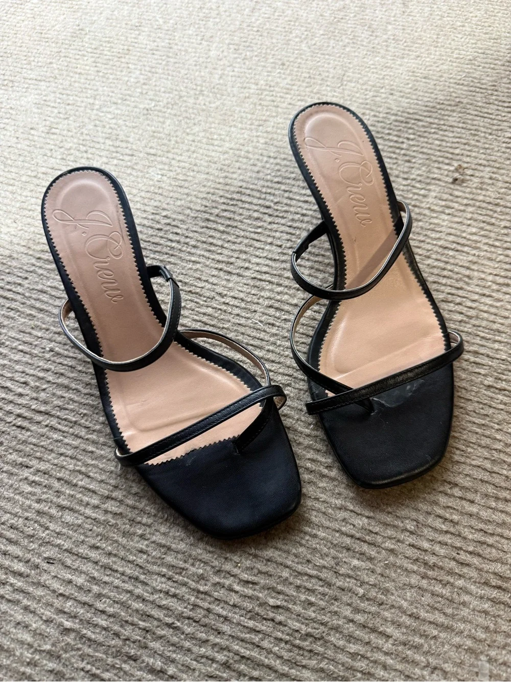 J. Crew Violetta Sandals, size 10, black